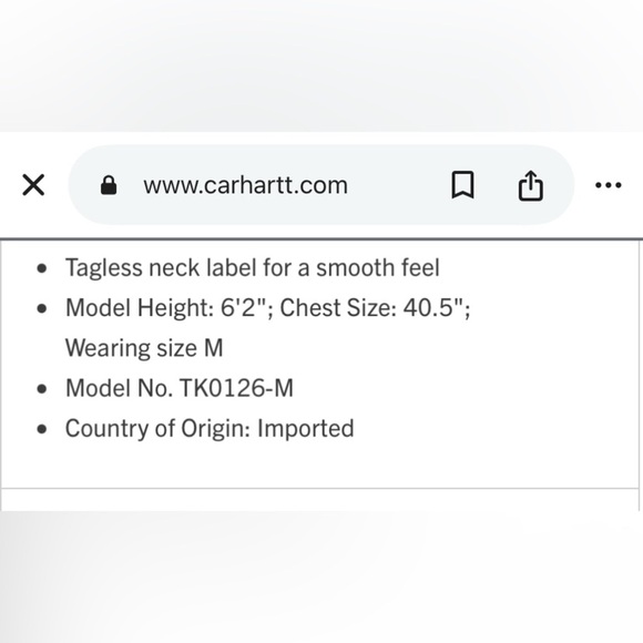 CARHARTT Loose Fit Heavyweight Long Sleeve Pocket T-Shirt - Picture 8 of 8